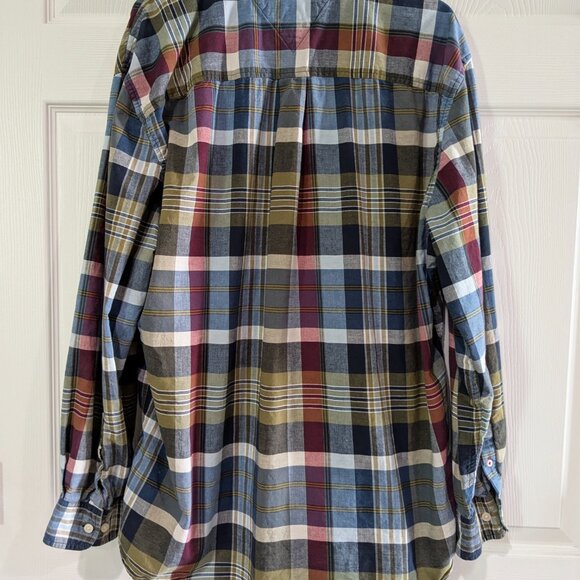 Tommy Hilfiger Men's Button Down Classic Fit Plaid XL Long Sleeve, Project Piece - Picture 9 of 16